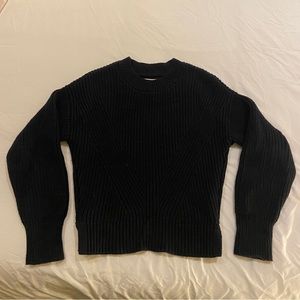 Abercrombie Wedge Crew Sweater black